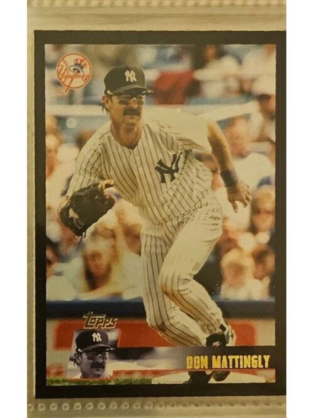 2025 Topps Archives Don Mattingly #129 Black Foilboard New York Yankees